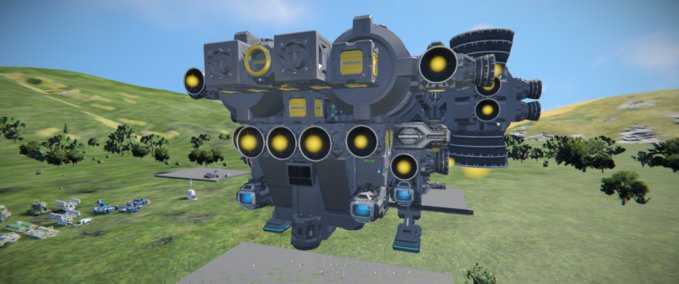 Blueprint Large Orbiter Tug Space Engineers mod