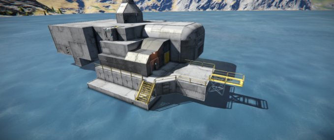 Blueprint Bunker habitable Space Engineers mod