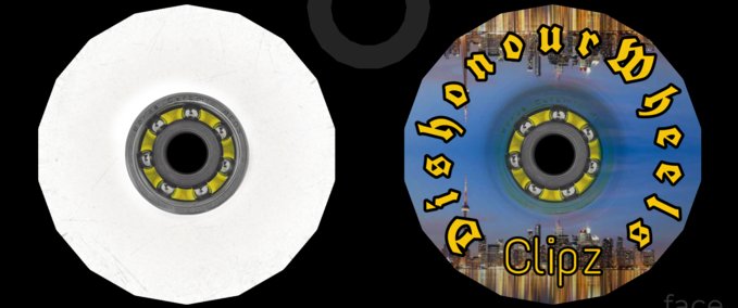 Other Clipz Custom Dishonour Wheels Skater XL mod