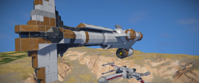 Blueprint Star Wars Hammerhead Corvette Space Engineers mod