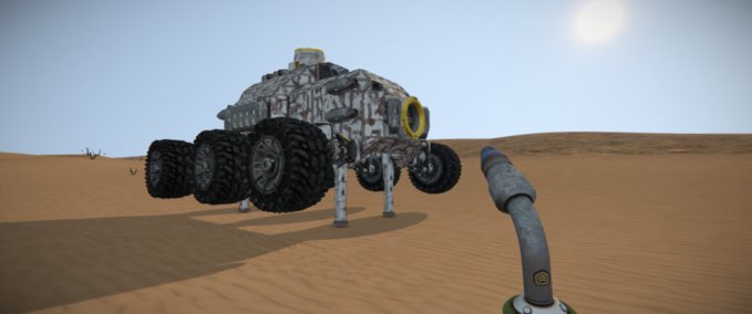 Blueprint Flyiing 6 Wheel Rover Space Engineers mod