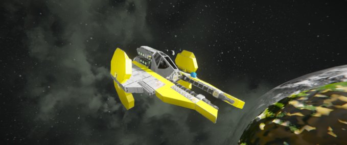 Blueprint STAR WARS Jedi starfighter Actis Eta-2 Space Engineers mod