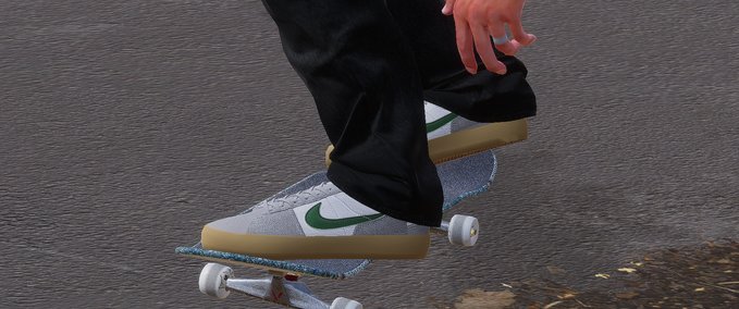 Gear Nike SB Team Classics grey/green/gum Skater XL mod