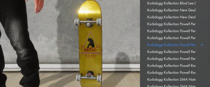 Gear Kurbdogg Kollection - Natas Gold Foil Skater XL mod