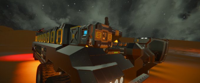 Blueprint Fish cargo rover mk4 Space Engineers mod