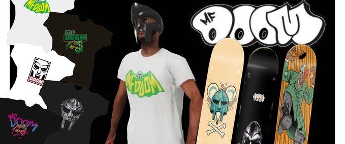 Gear MF DOOM - Decks and Shirts Skater XL mod