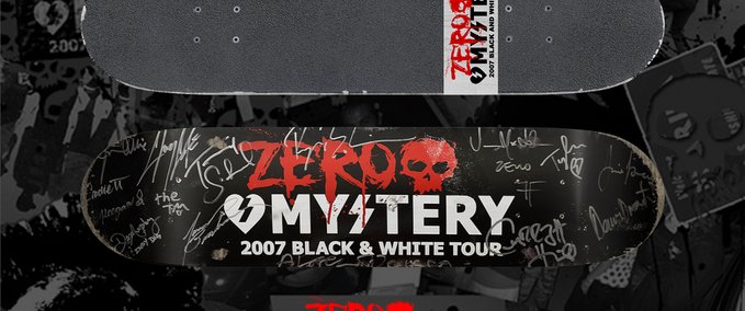 Other Zero and Mystery 2007 Black & White Tour Skater XL mod
