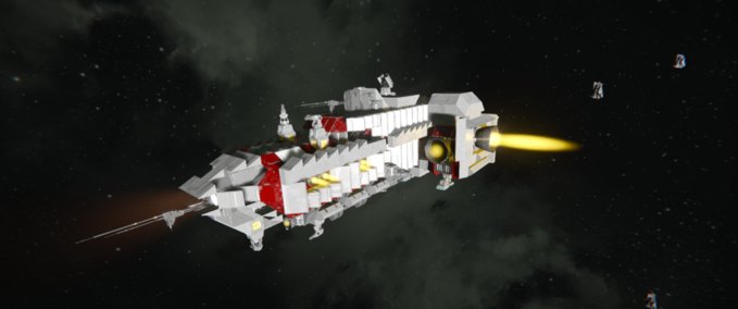 Blueprint Red Cruiser_V4 Hydrogen_3 Space Engineers mod