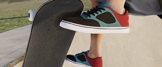 Other Emerica Reynolds 3 Black , Teal and Burgundy Skater XL mod