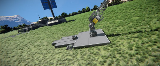 Blueprint Piston Turret Test 1 Space Engineers mod