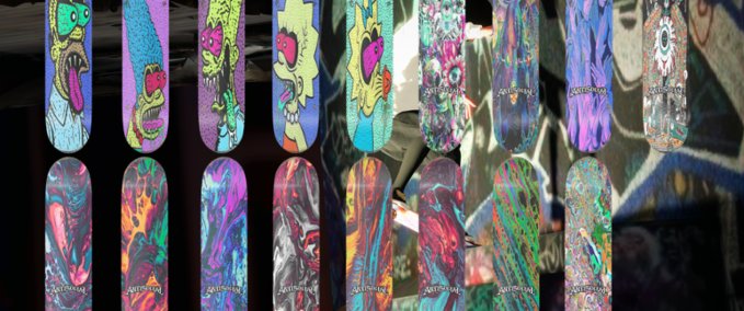 Other "ACID MIND" Deck Pack | ANTI SOCIAL Skater XL mod