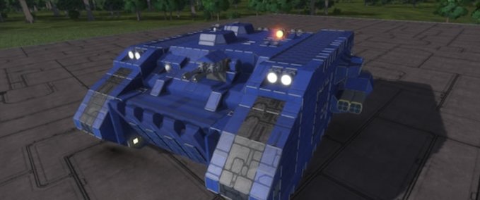 Blueprint Warhammer 40k Astartes Land Raider Space Engineers mod