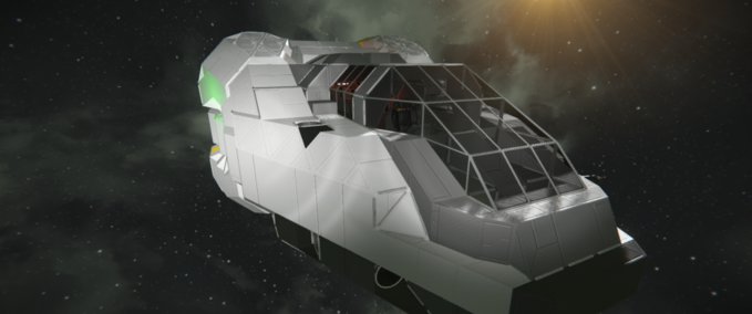 Blueprint Class-3 Enclosed Heavy Lifeboat HALO Space Engineers mod