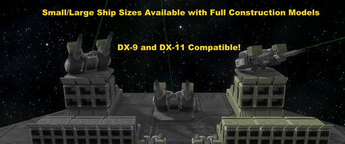Other Azimuth 220mm Ravager &amp; Gemini Turret Space Engineers mod
