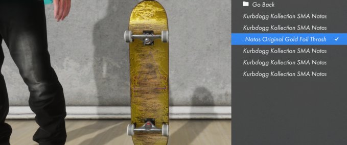 Gear Kurbdogg Kollection - Natas Gold Foil (Thrashed) Skater XL mod