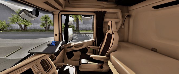 Trucks Scania Next Gen Beige - Braunes Interieur [1.39.x] Eurotruck Simulator mod