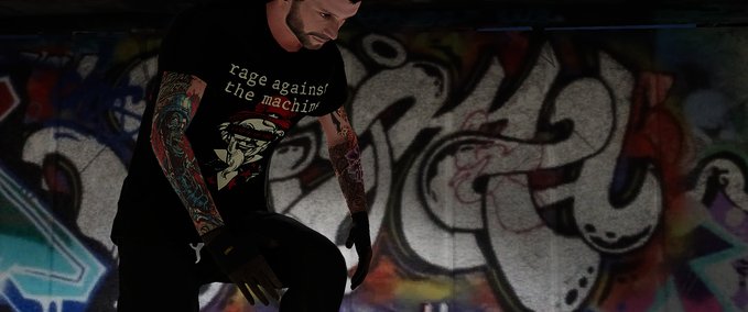 Short Sleeve T-Shirt Rage Against The Machine Shirt Pack Skater XL mod