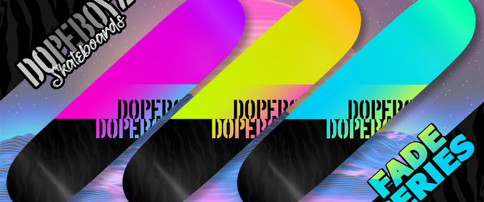 Fakeskate Brand DOPEBOYZ Fade Series Skater XL mod