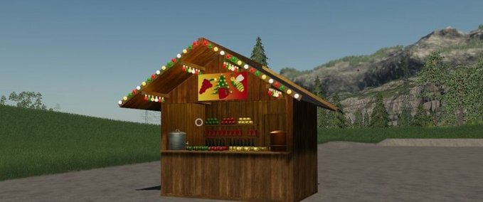 Gebäude Christmas Market Beverages Landwirtschafts Simulator mod