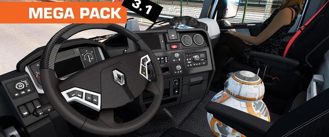 Trucks Accessories Mega Pack v3.2 by SiSL [1.39.x] Eurotruck Simulator mod