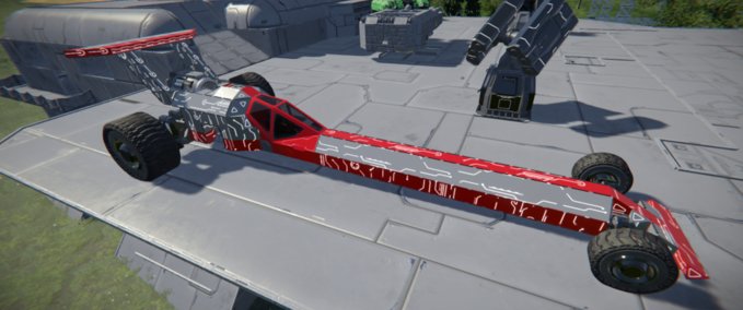 Blueprint Jet Dragster Top Fuel Space Engineers mod