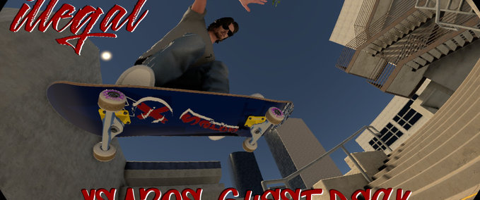 illegal Skateboards - XSAROS Guest Deck Mod Image