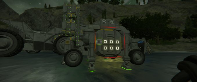 Blueprint Small Drill Rig improved Space Engineers mod