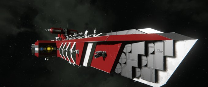 Blueprint ATLAS Vengeance-Class Heavy Battleship (comp) Space Engineers mod