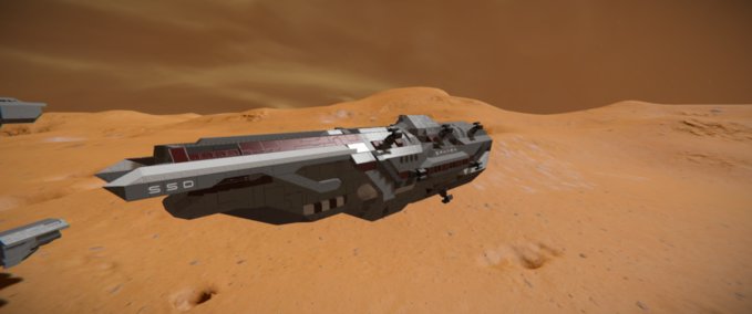 Blueprint Sahara class destroyer Space Engineers mod