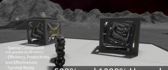 Sonstiges 500% and 1000% upgrades Space Engineers mod