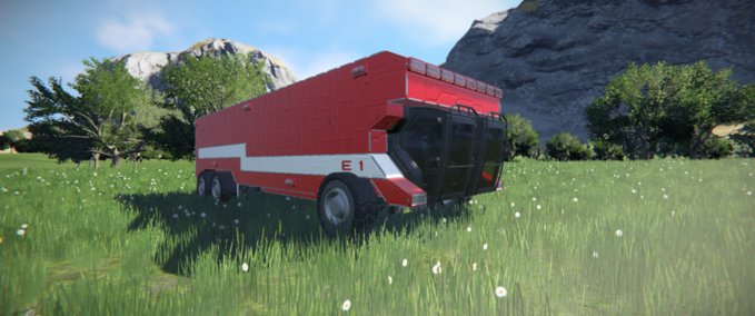 Blueprint Fire Engine MK 1 Space Engineers mod