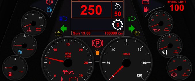 Other trucking Dashpanel mod
