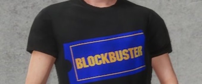 Gear Black Blockbuster Shirt Skater XL mod