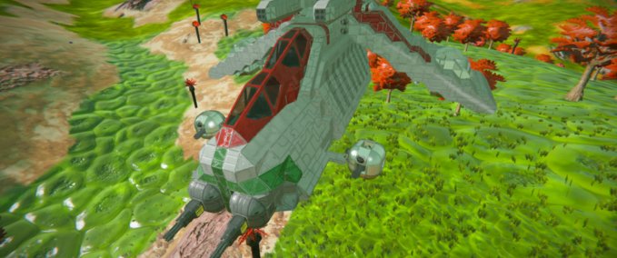 Blueprint LA-AT that flys and has ball turrets Space Engineers mod