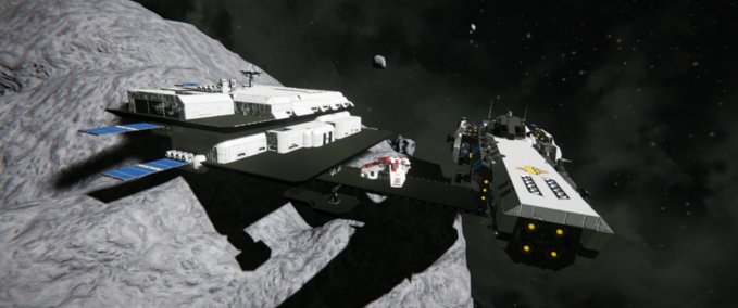 Blueprint Space Dock (Laboratory Space Base) Space Engineers mod