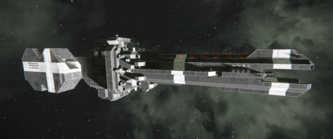 Blueprint Unsc friget Space Engineers mod