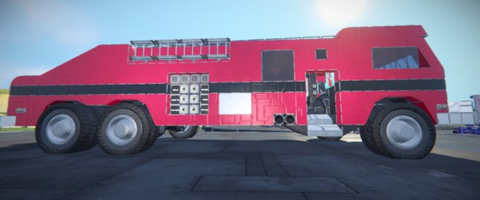 Blueprint Fred's Fire truck Space Engineers mod