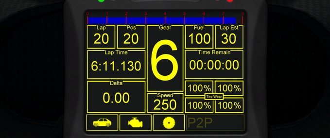 GT GTR3_Corvette C7 GT3-R Dashpanel mod