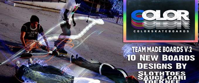 Other Color Skateboards Team Made Pack v.2 Skater XL mod