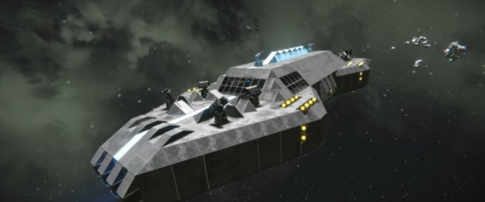 Blueprint RET Amnesia Class missile cruiser Space Engineers mod