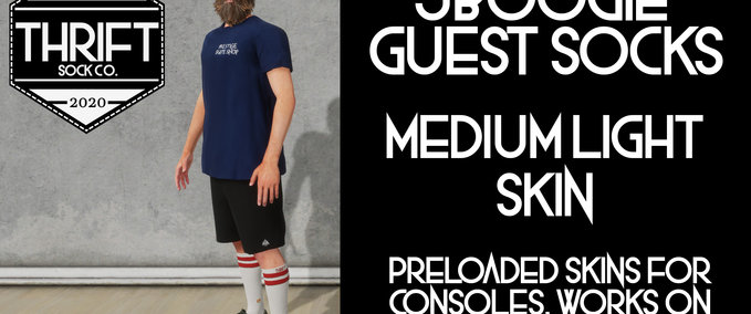 Gear Thrift CONSOLE - JBoogie Socks - MediumLight Skin Skater XL mod