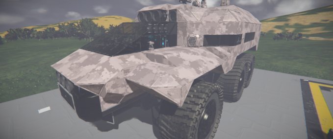 Blueprint Large Grid Command Rover Space Engineers mod