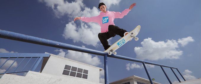 Gear LANDAI CLUB logo hoodie pink Skater XL mod
