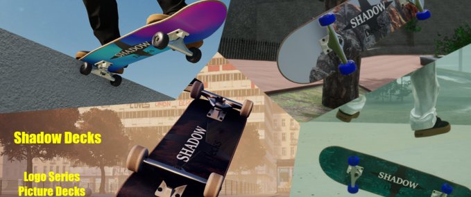 Gear [Shadow Decks] Logo Series Picture Decks Skater XL mod