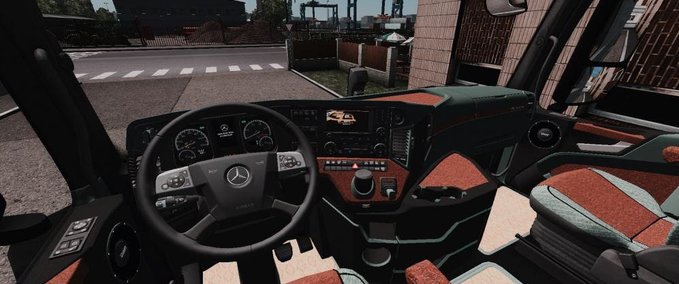 Trucks Mercedes Actros Mp4 Interieur - Fix - [1.39.x] Eurotruck Simulator mod