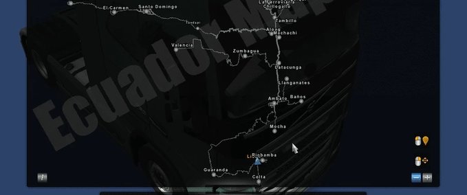 Maps KARTE VON ECUADOR - STANDALONE [1.39.X] Eurotruck Simulator mod