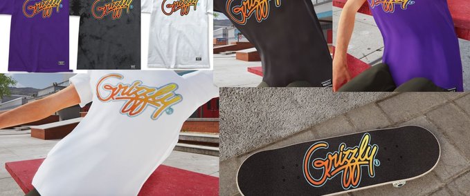 Real Brand Glizzly Miami Graf Tee & Griptape Skater XL mod