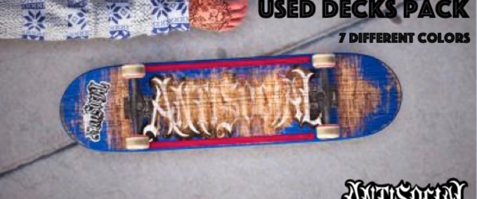 Other Used Decks Pack | ANTI SOCIAL Skater XL mod