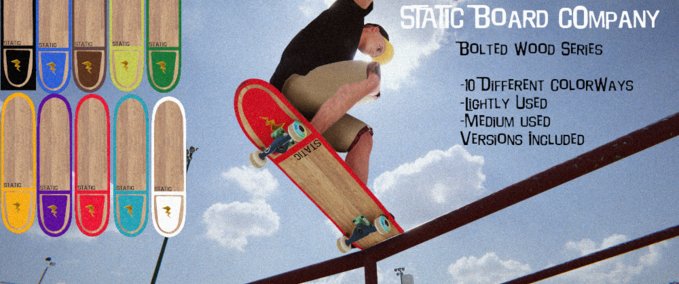 Gear Static Bolted Wood Series Decks Skater XL mod