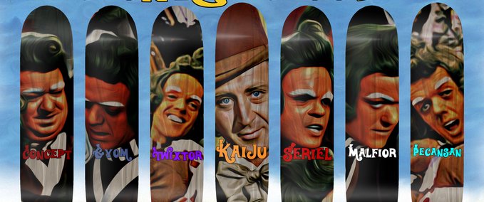 Fakeskate Brand Gorilla Kult Presents: Wonka Wood Skater XL mod